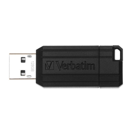 Externer USB-A Speicher Verbatim PenDrive Pinstripe, 128Gb