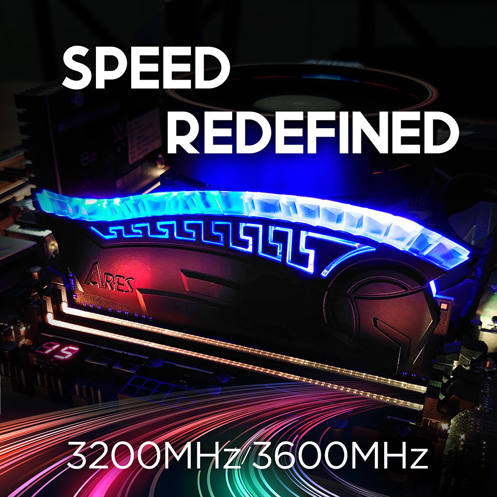 RAM-Speicher Dato Ares Armor, DDR4, RGB, 8GB, 3600Mhz, CL18, Schwarz AMRGB1G88G36K