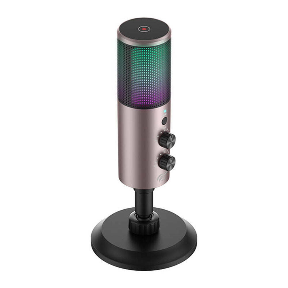 Gaming-Mikrofon HAVIT GK61, RGB, USB-C, Grau