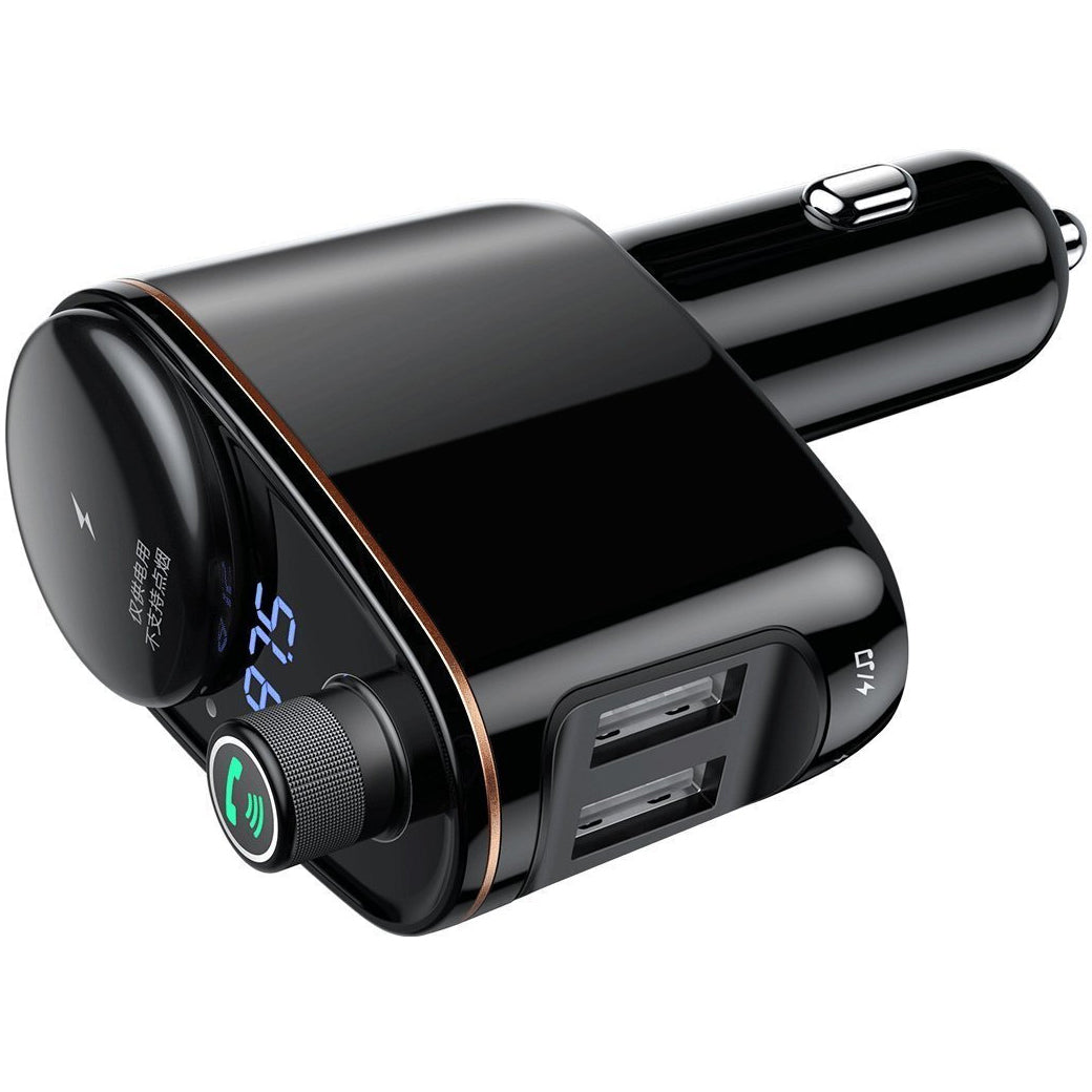 Baseus S-06 FM-Transmitter Bluetooth | 2x USB-A | Schwarz