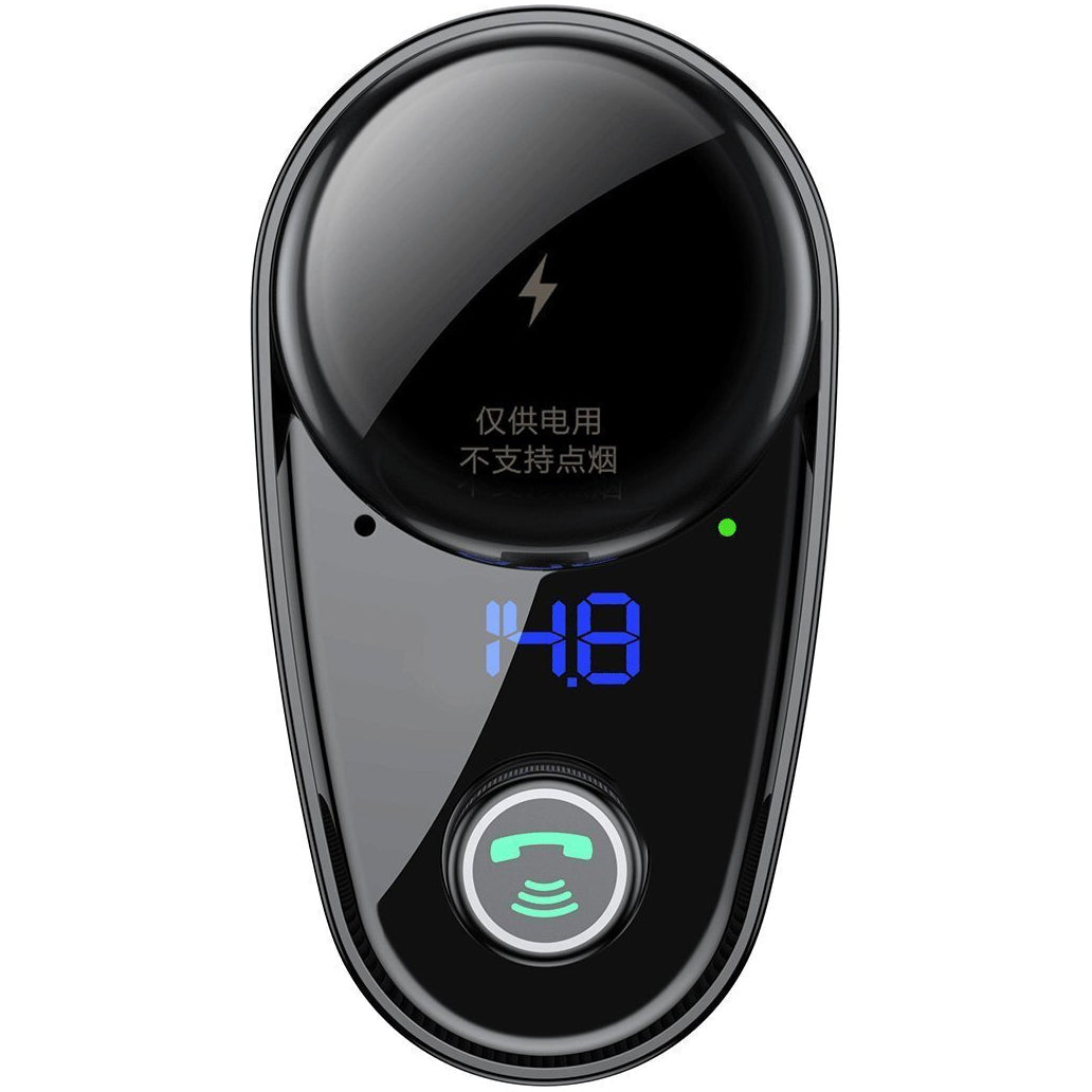 Baseus S-06 FM-Transmitter Bluetooth | 2x USB-A | Schwarz