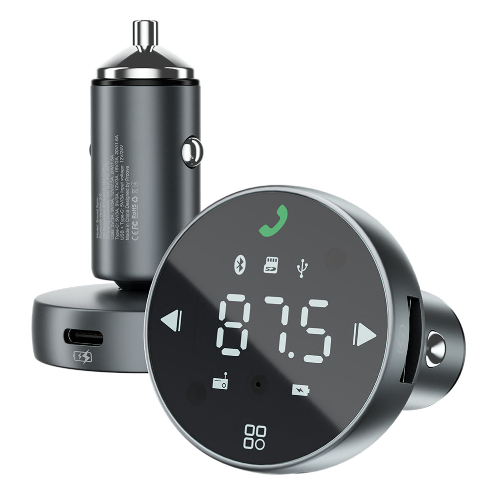 FM Bluetooth Modulator Proove, 1 x USB-A - 1 x USB-C - 1 x microSD FMSS30110003