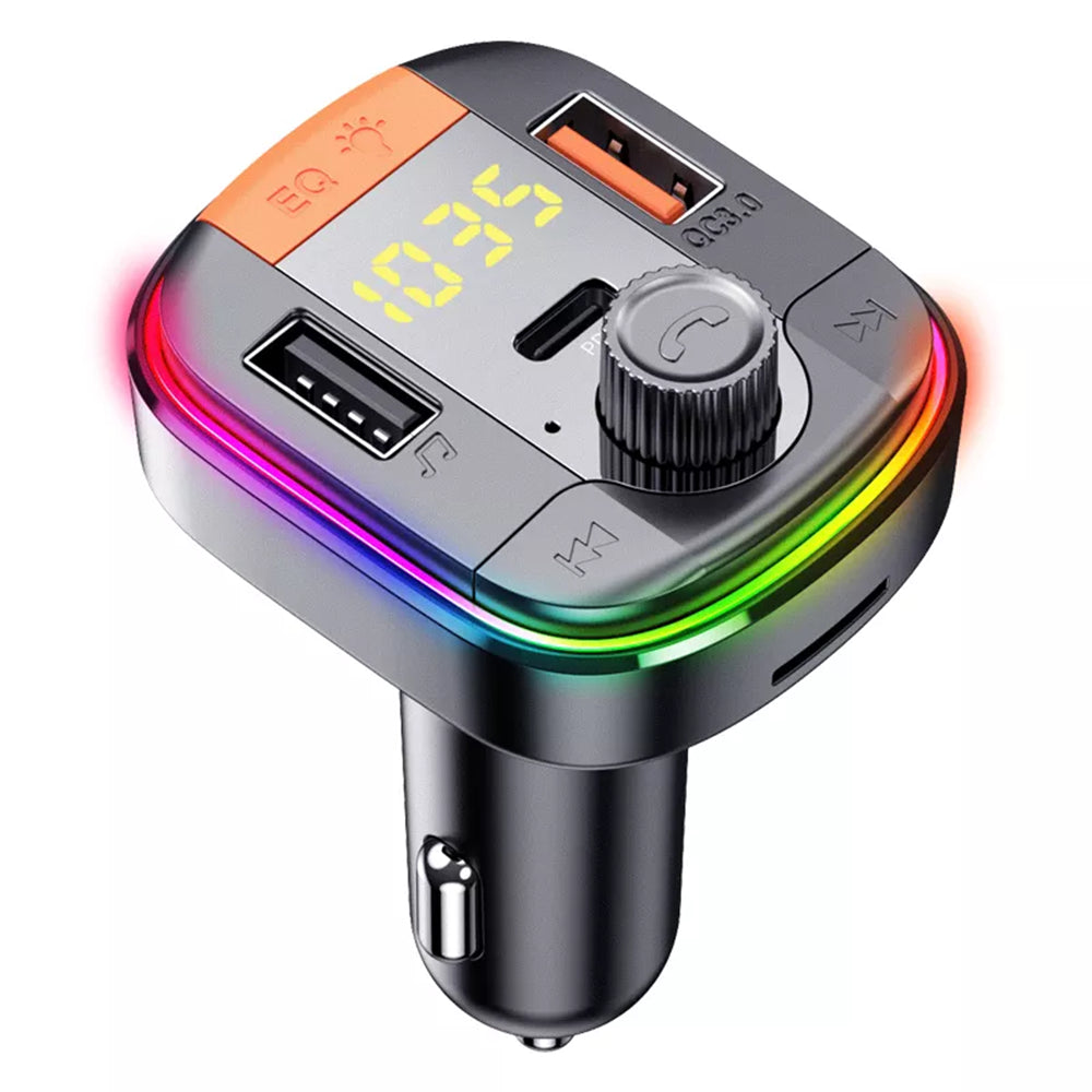 FM-Bluetooth-Modulator Yesido Y45, 2 x USB-A - 1 x USB-C - 1 x microSD