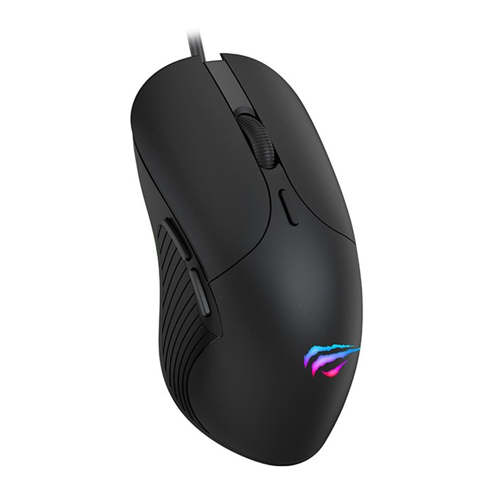 Gaming-Maus mit Kabel USB HAVIT MS1020WB, RGB, 2400DPI, Schwarz