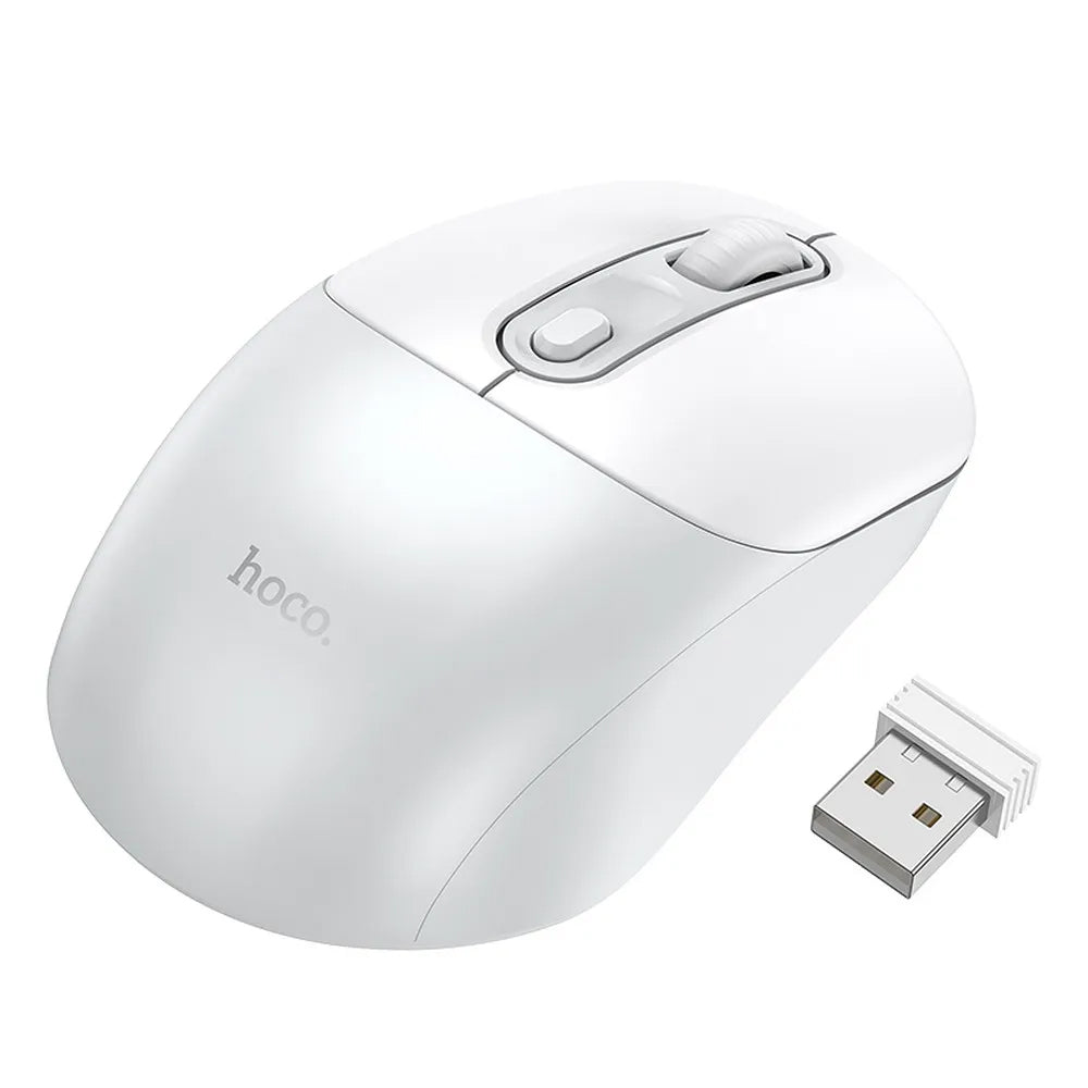 Mouse Wireless HOCO GM28, 1600DPI, Weiß