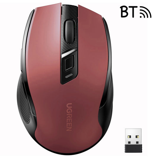 Wireless-Maus UGREEN MU006, 4000DPI, Rot