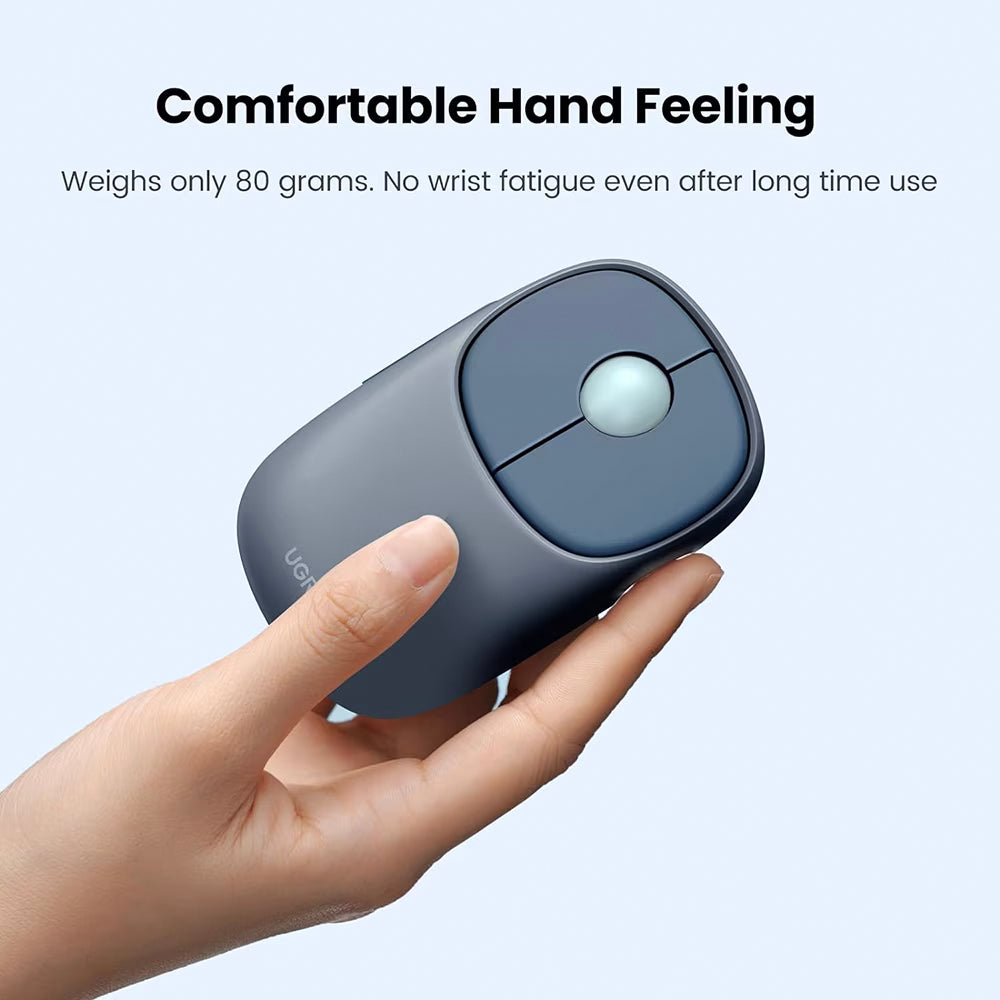 Drahtlose Maus UGREEN MU102 FUN+, 4000DPI, BT / Wi-Fi, Blau