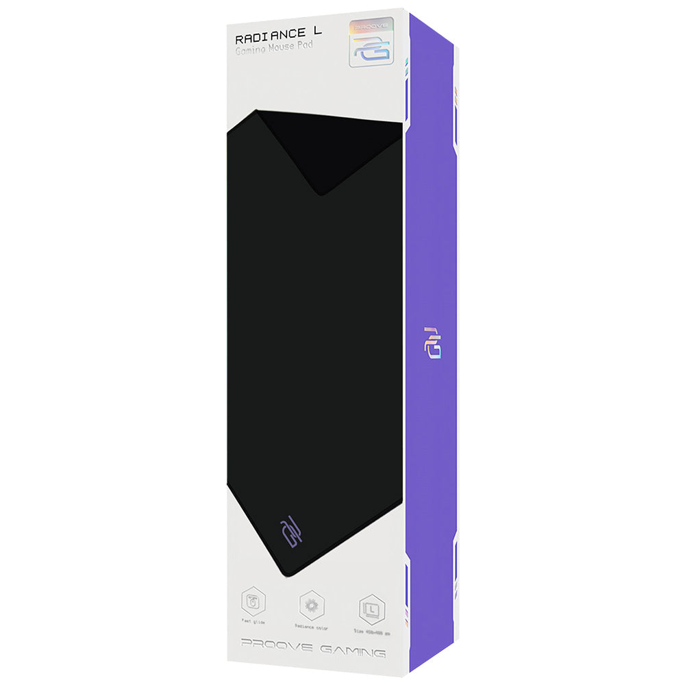 MousePad Proove Radiance, 450mm x 400mm x 3mm, Schwarz MPRD00200001