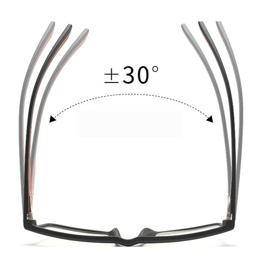 Techsuit Herren Computerbrille F2388, Anti-Blaues Licht, Schwarz Grau