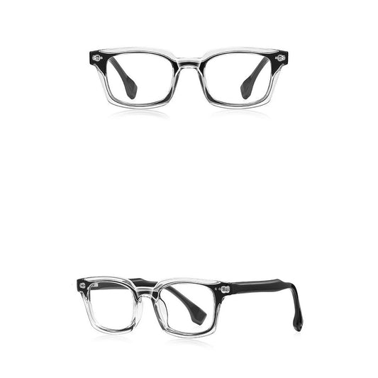 Herren-Computergläser Techsuit LS084, Anti-Blaues Licht, Schwarz Transparent