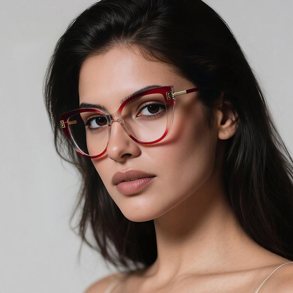 Damen Computerbrille Techsuit 2259, Anti-Blau-Licht, Braun