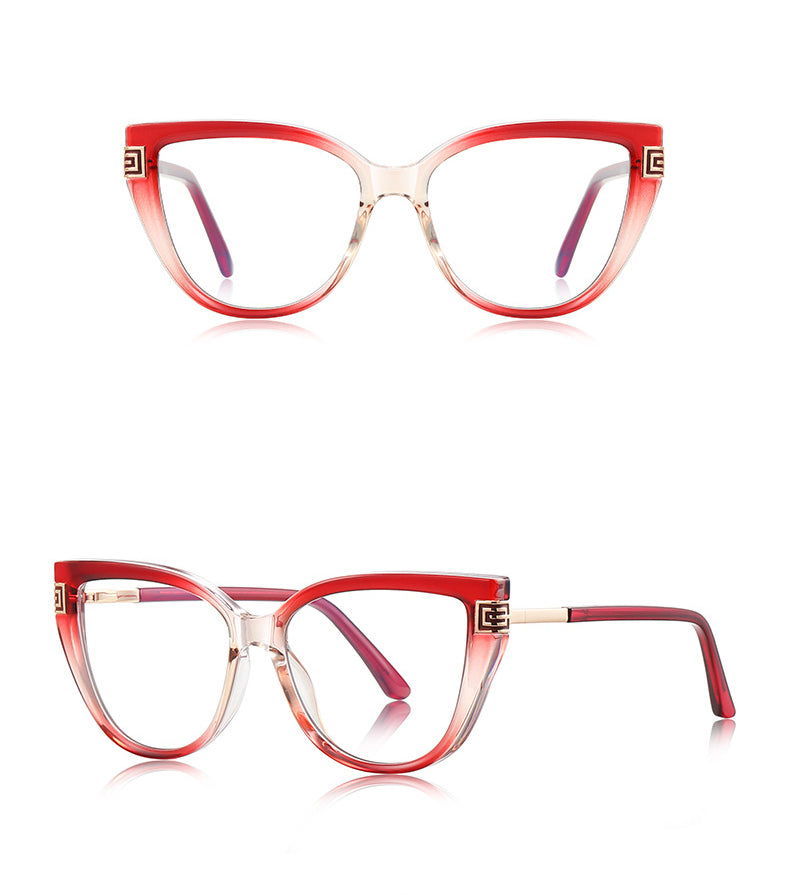 Techsuit 2259 Women's Computer Glasses, Anti-Blue Light, Red