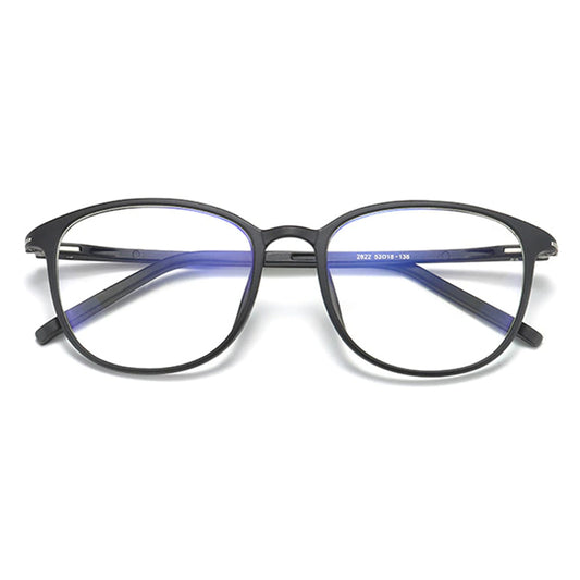 Damen-Computergläser Techsuit F2822, Anti-Blaues Licht, Schwarz