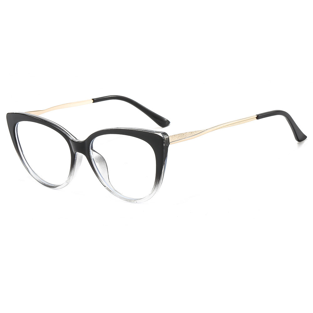 Damen-Computergläser Techsuit F5018-C7, Anti-Blaues Licht, Schwarz Transparent