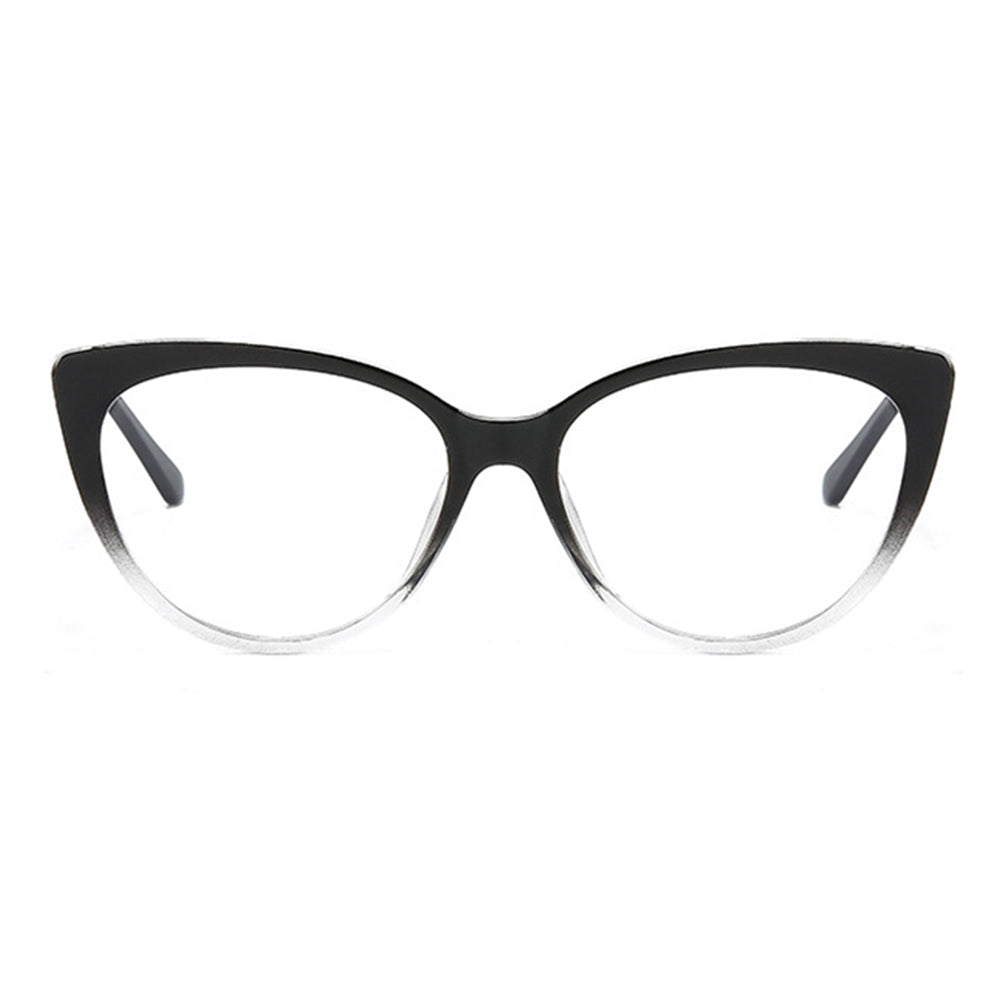 Damen-Computergläser Techsuit F5018-C7, Anti-Blaues Licht, Schwarz Transparent