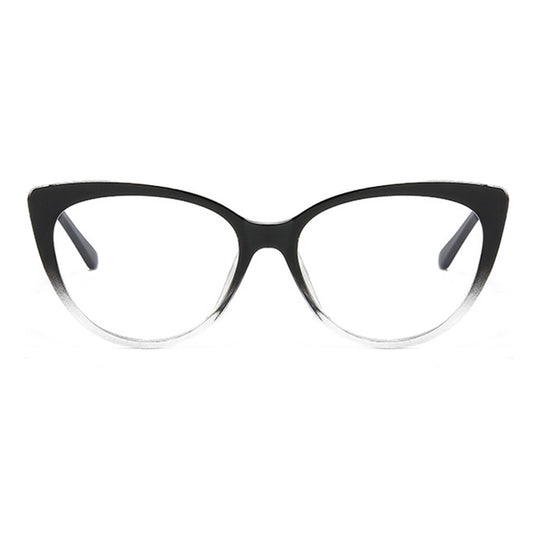 Damen-Computergläser Techsuit F5018-C7, Anti-Blaues Licht, Schwarz Transparent