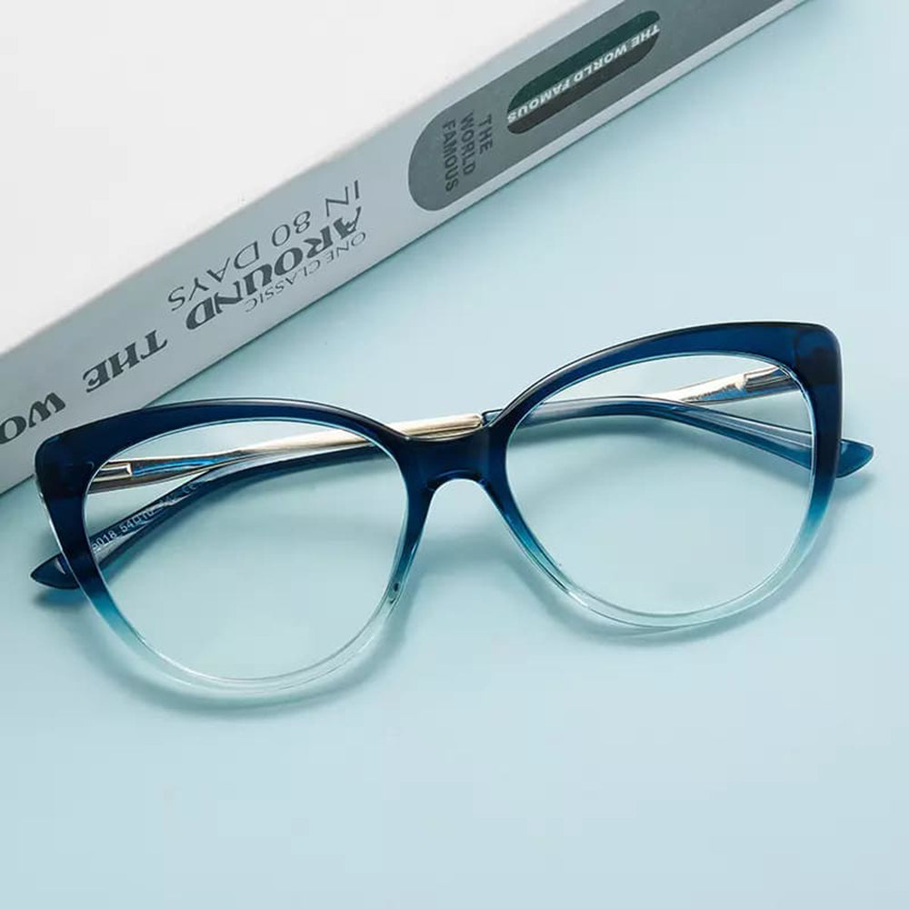 Damen-Computerglas Techsuit F5018-C72, Anti-Blaues Licht, Schwarz