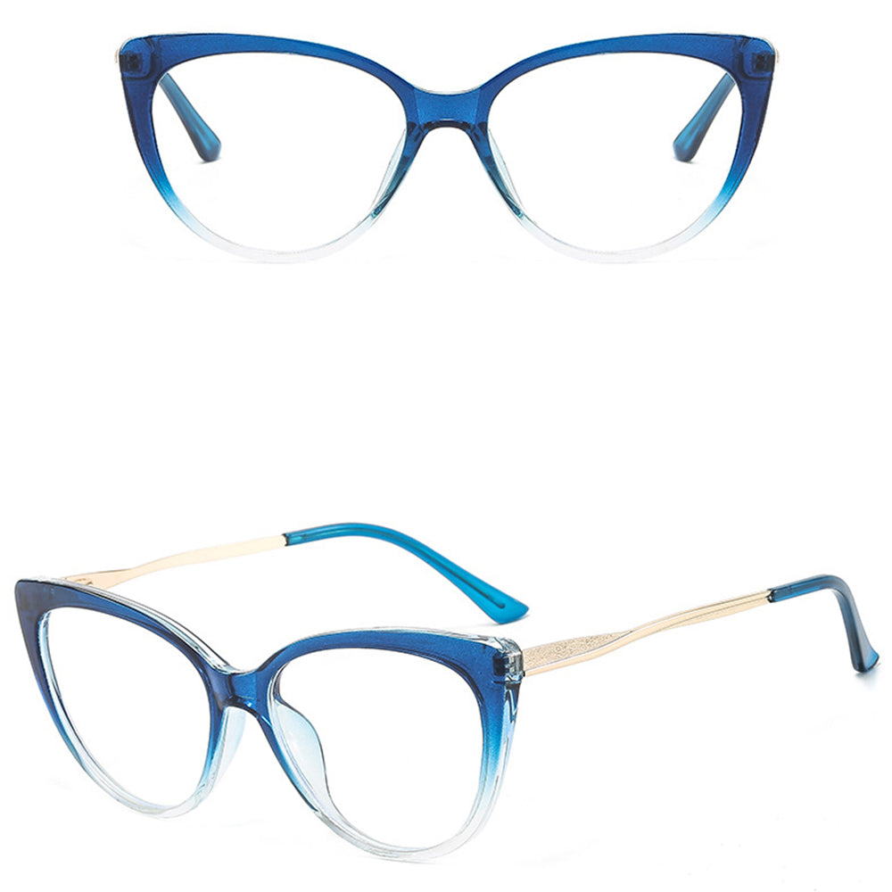 Damen-Computerglas Techsuit F5018-C8, Anti-Blaues Licht, Blau