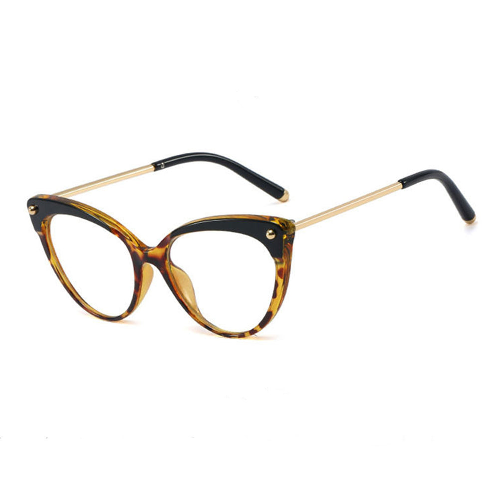 Damen-Computerbrille Techsuit F93308, Anti-Blaues Licht, Schwarz-Gold