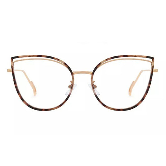 Damen-Computerbrille Techsuit F95597-C13, Anti-Blaues Licht, Creme Braun