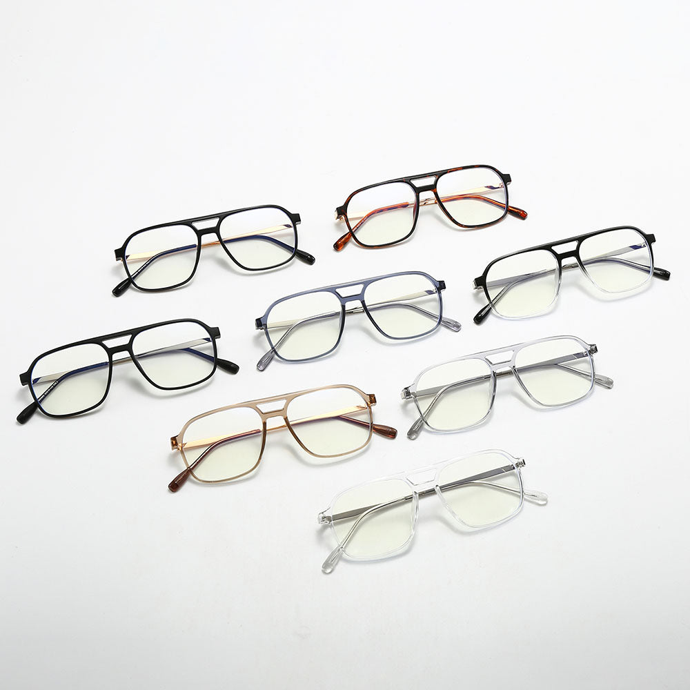 Unisex Techsuit 83092 Computer Glasses, Anti-Blue Light, Black and Gold