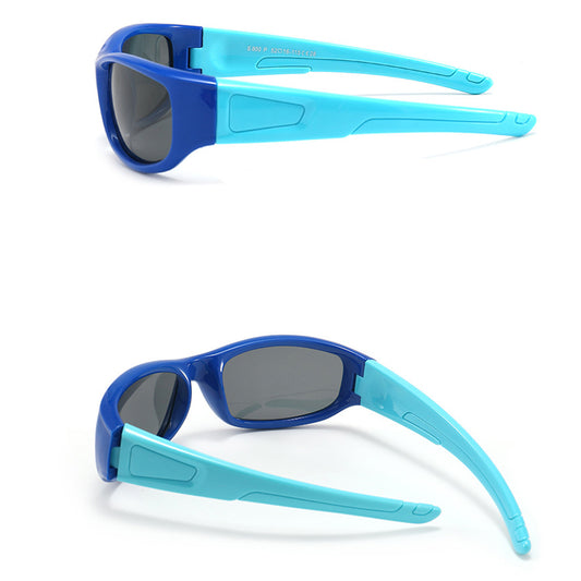 Sport-Sonnenbrille für Kinder Techsuit 800-C30, polarisiert, rot-rosa