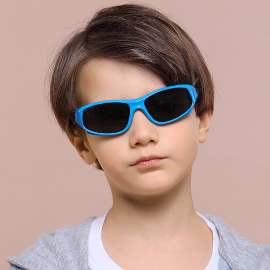 Sport-Sonnenbrille für Kinder Techsuit 816-C3, polarisiert, rosa grün