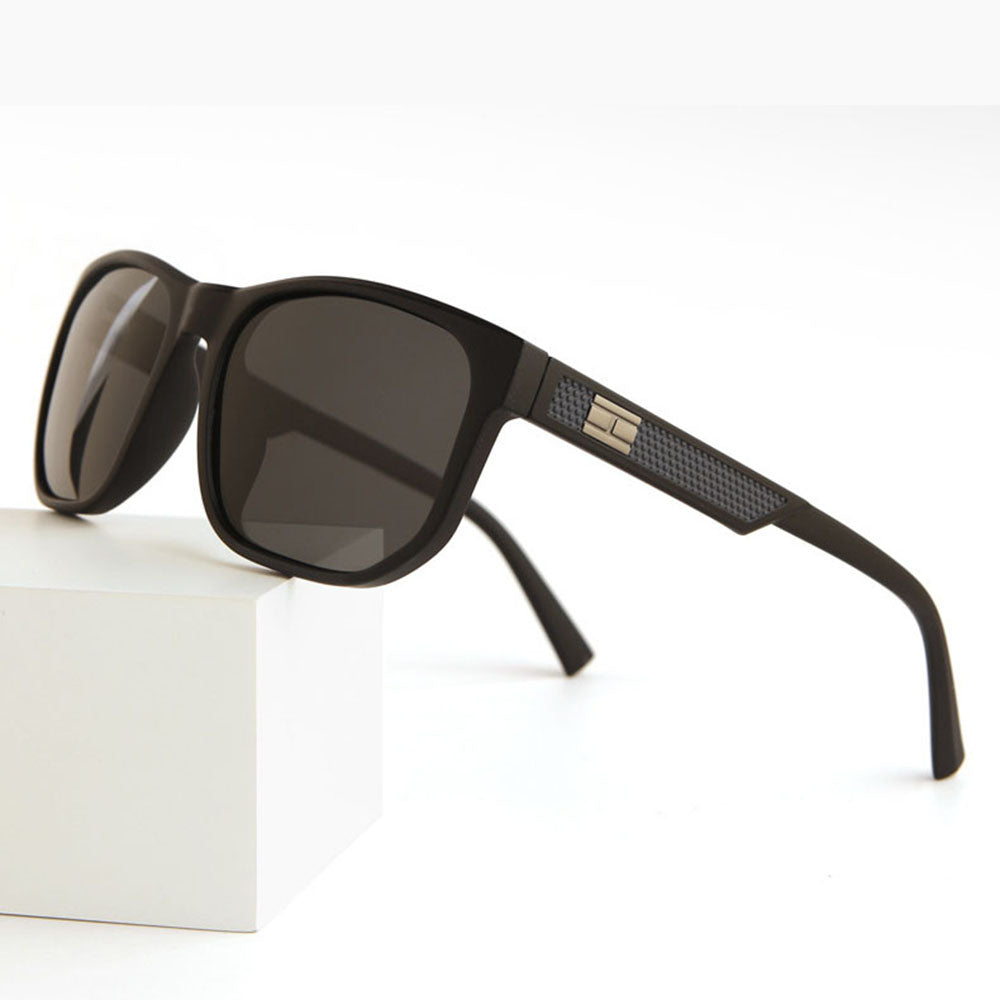 Herren-Sonnenbrille Techsuit 8502, polarisiert, UV-Schutz, mattblau-grau