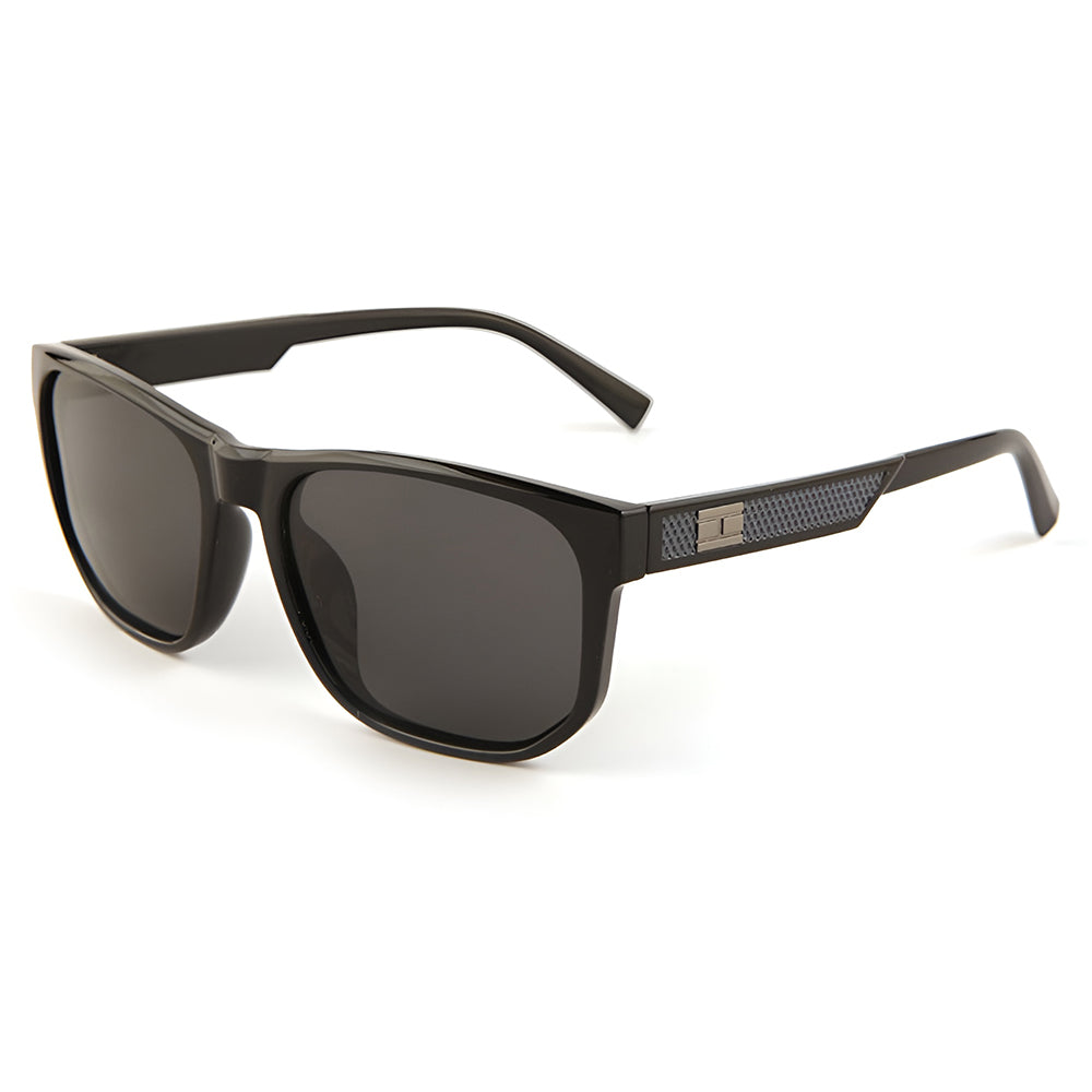 Herren-Sonnenbrille Techsuit 8502, polarisiert, UV-Schutz, schwarz