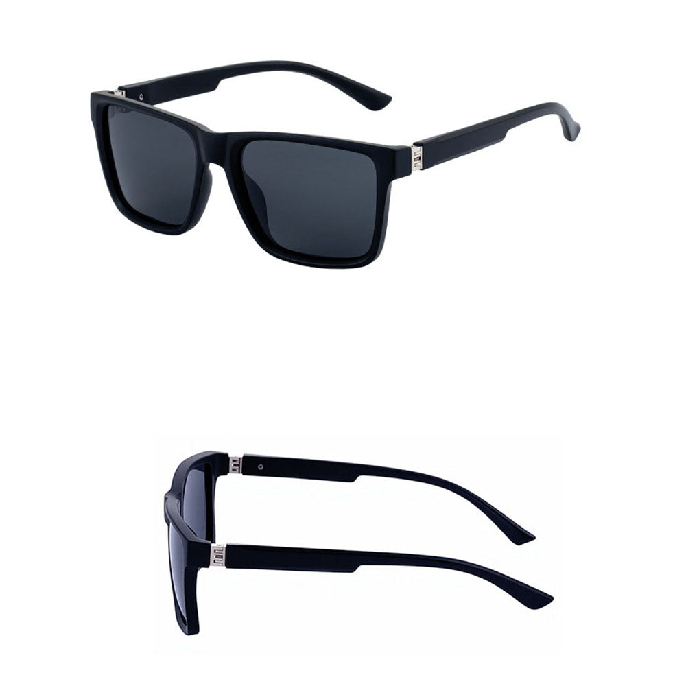 Herren-Sonnenbrille Techsuit 8506, polarisiert, UV-Schutz, matt schwarz