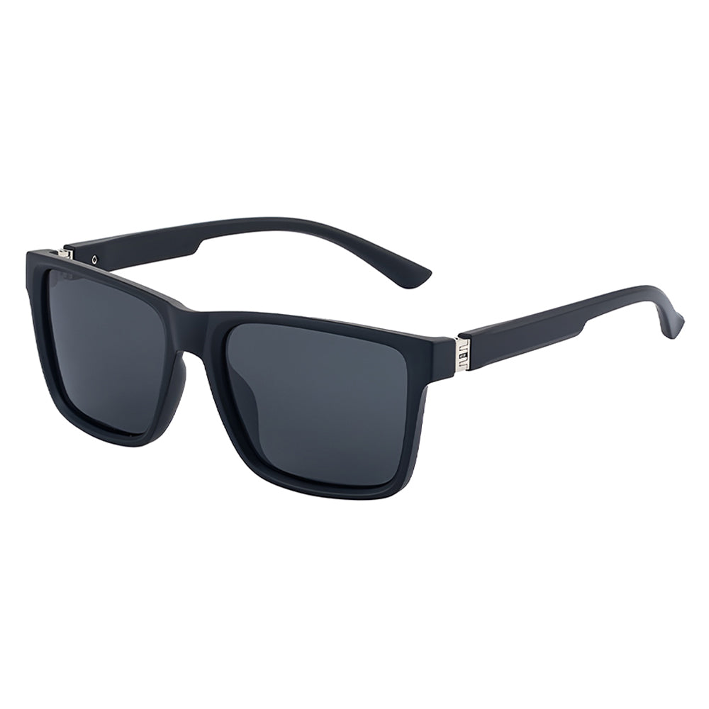 Herren-Sonnenbrille Techsuit 8506, polarisiert, UV-Schutz, matt schwarz