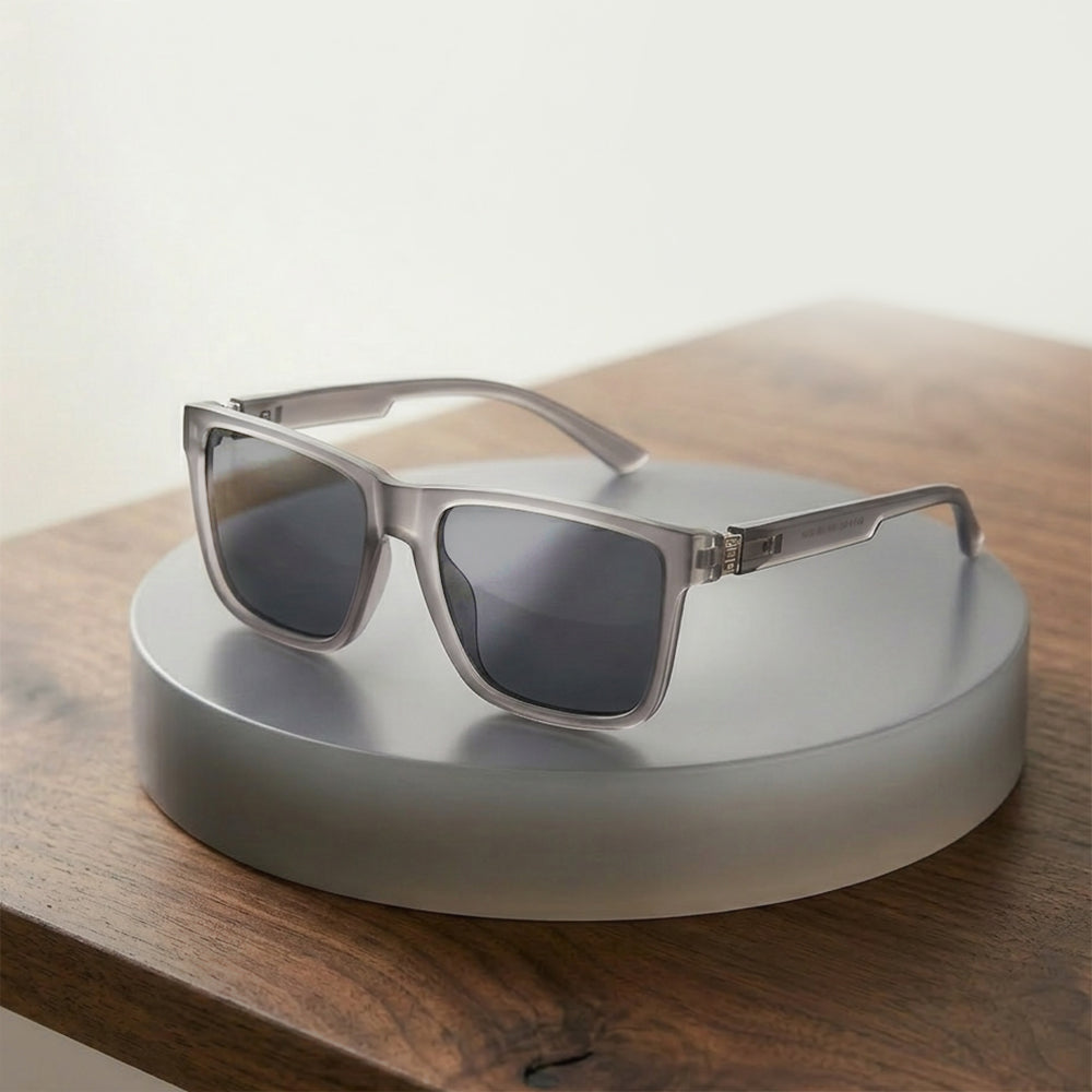 Herren-Sonnenbrille Techsuit 8506, polarisiert, UV-Schutz, matt schwarz