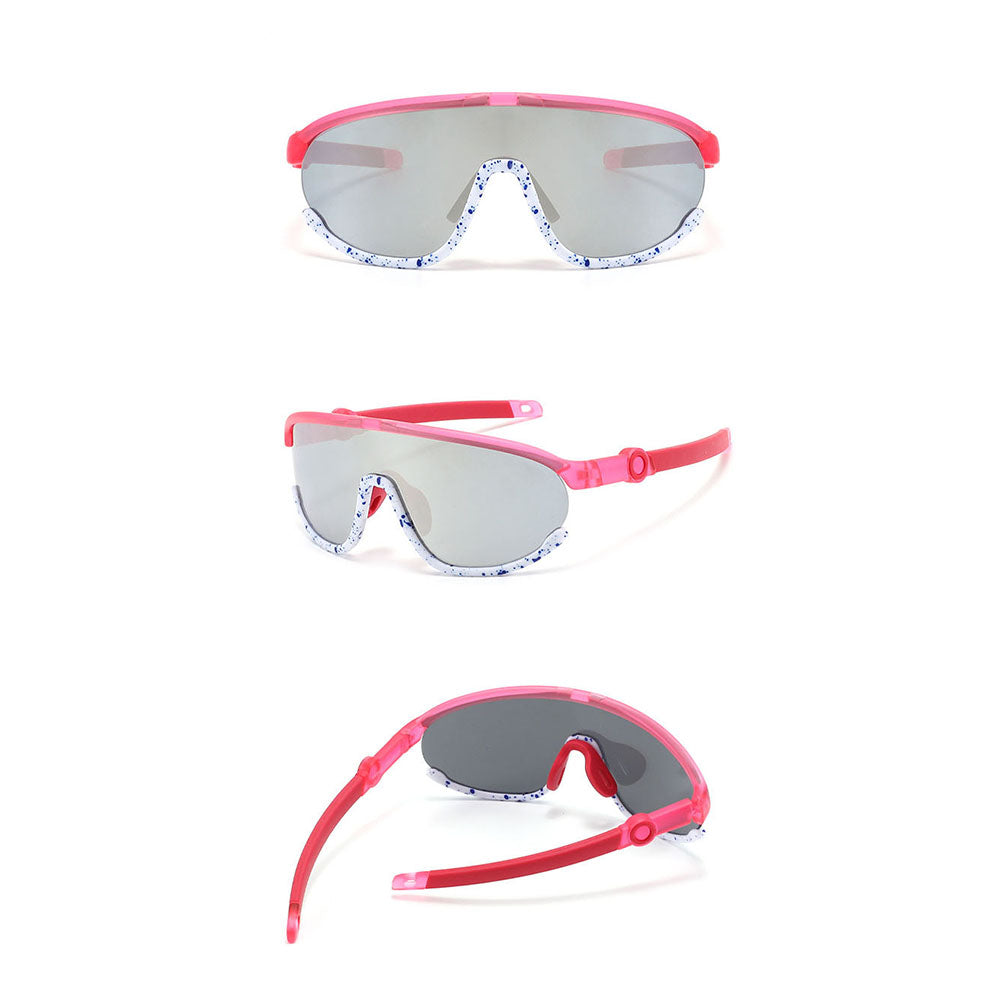Techsuit Kinder Sonnenbrille 2025, polarisiert, UV-Schutz, rosa