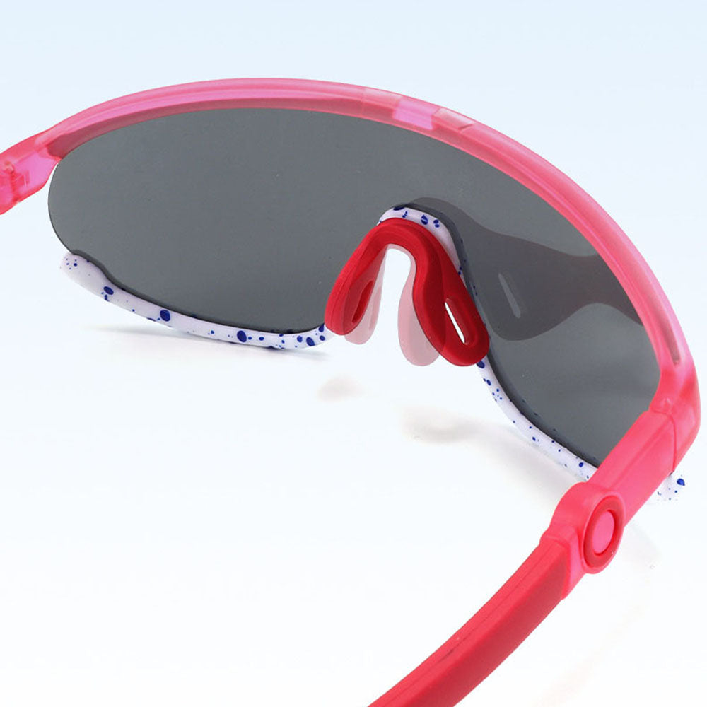 Techsuit Kinder Sonnenbrille 2025, polarisiert, UV-Schutz, rosa