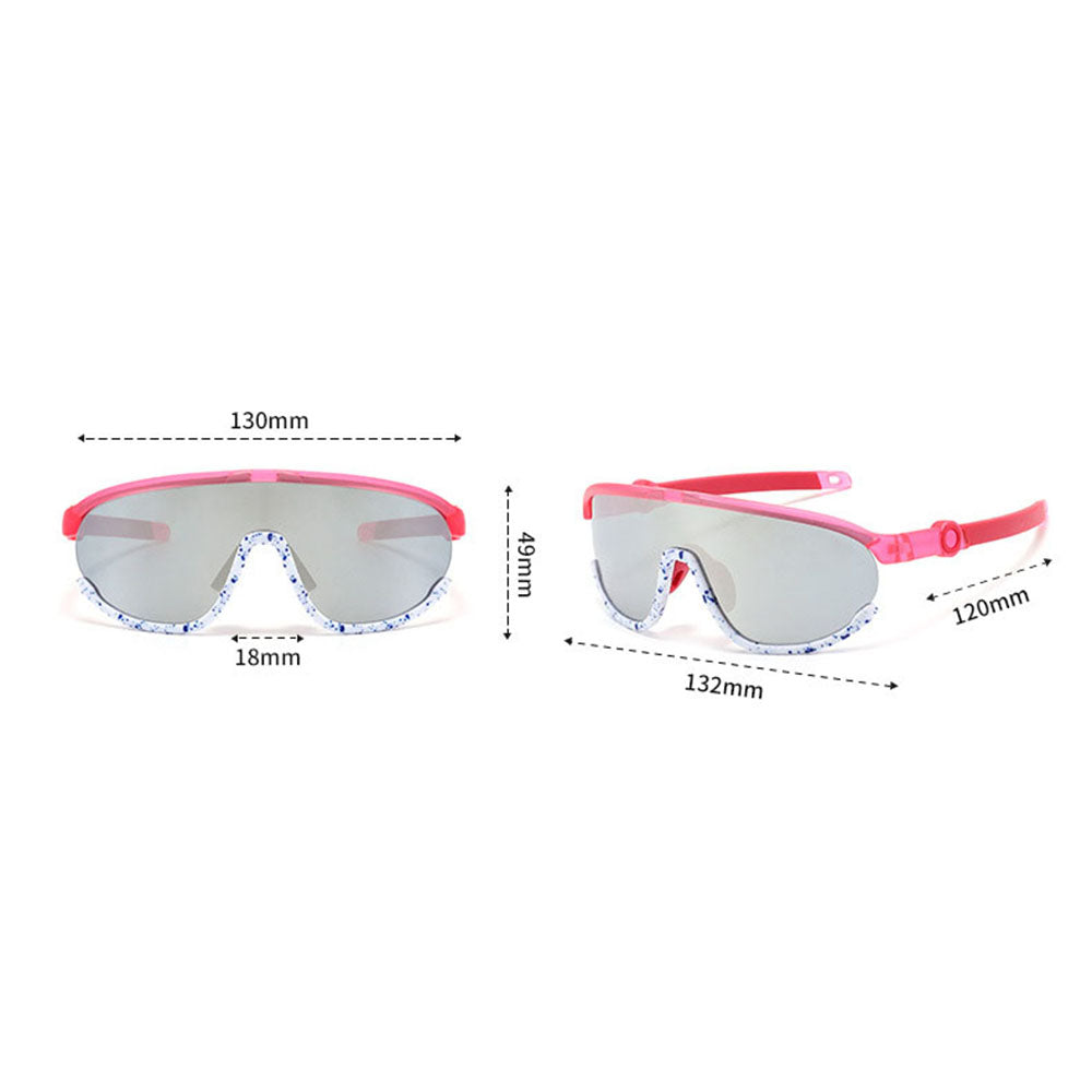 Techsuit Kinder Sonnenbrille 2025, polarisiert, UV-Schutz, rosa