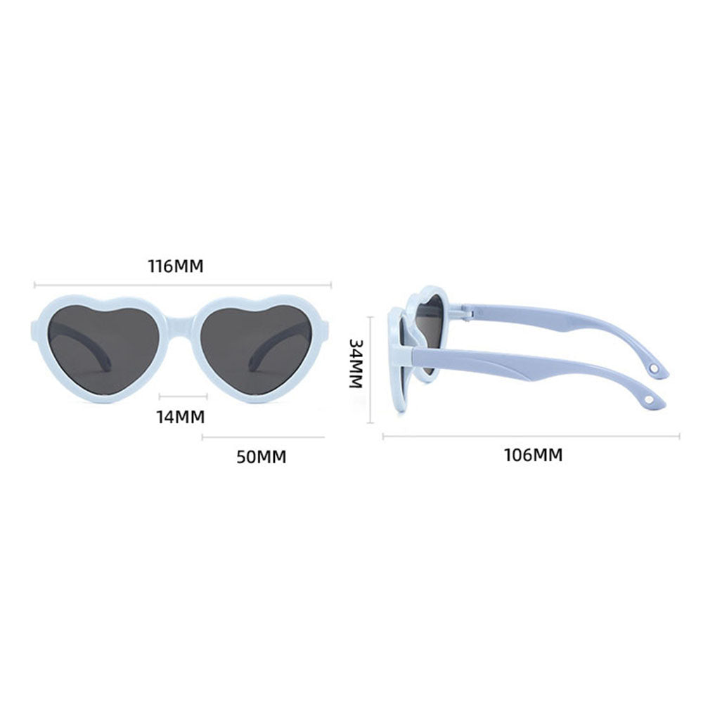 Techsuit Kinder Sonnenbrille 23070, polarisiert, UV-Schutz, Schwarz Rot