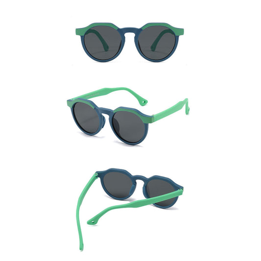 Techsuit 601 Kinder Sonnenbrille, polarisiert, UV-Schutz, Lila Rosa