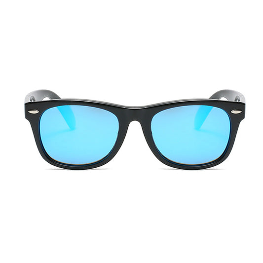 Techsuit D802 Kinder-Sonnenbrille, polarisiert, UV-Schutz, Schwarz Rosa