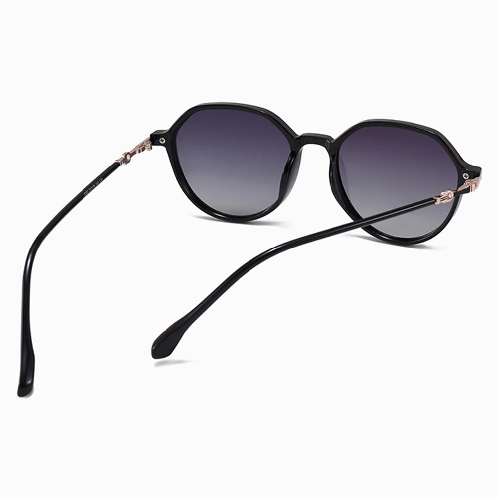 Damen-Sonnenbrille Techsuit 2203, polarisiert, UV-Schutz, Schwarz Grau