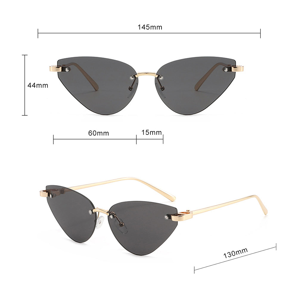 Techsuit S099 Women's Sunglasses, Gold Black