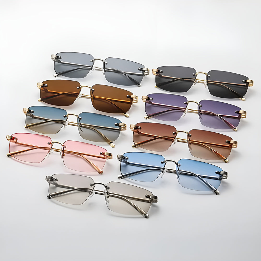 Unisex Techsuit Sonnenbrille S098, Gold Lila