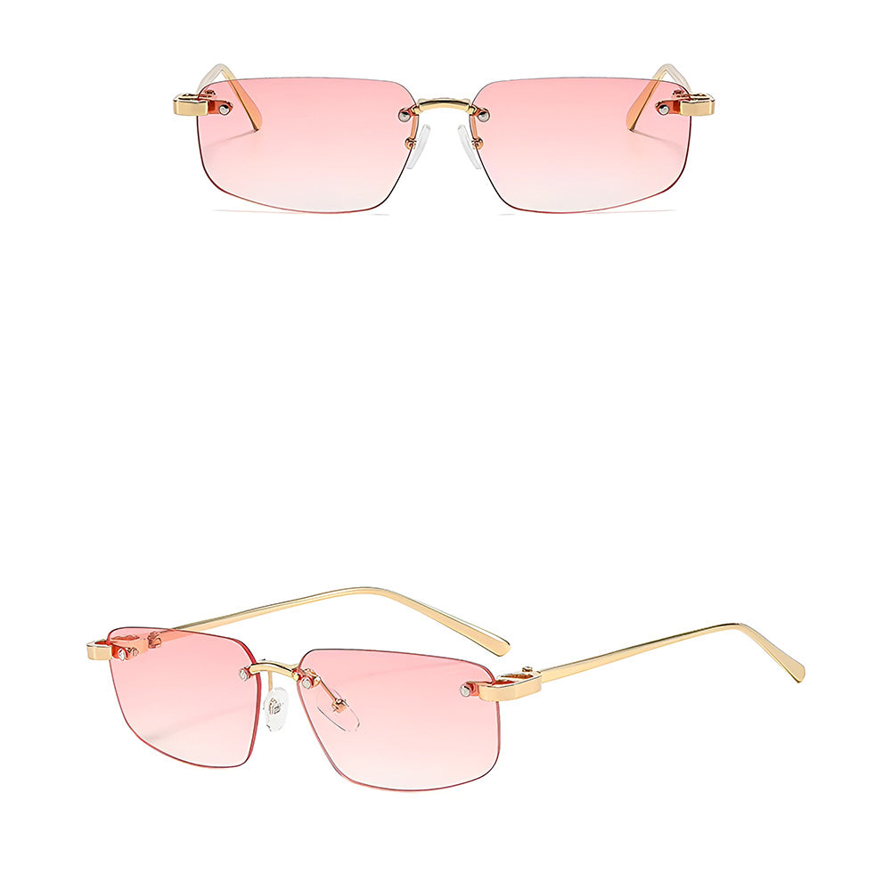 Unisex Techsuit S098 Sunglasses, Gold Pink