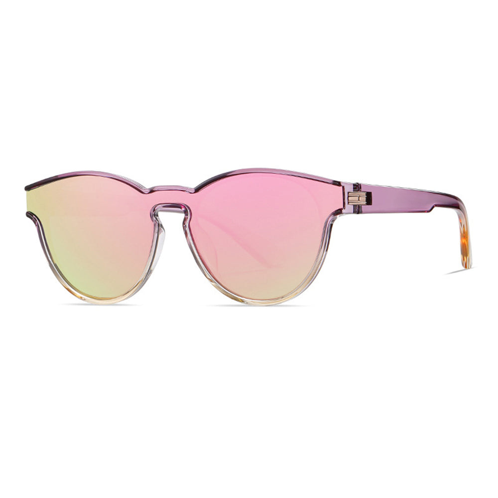 Unisex-Sonnenbrille Techsuit TR7545, polarisiert, UV-Schutz, lila gelb rosa