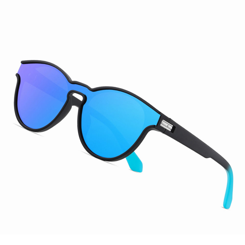Unisex-Sonnenbrille Techsuit TR7545, polarisiert, UV-Schutz, lila gelb rosa