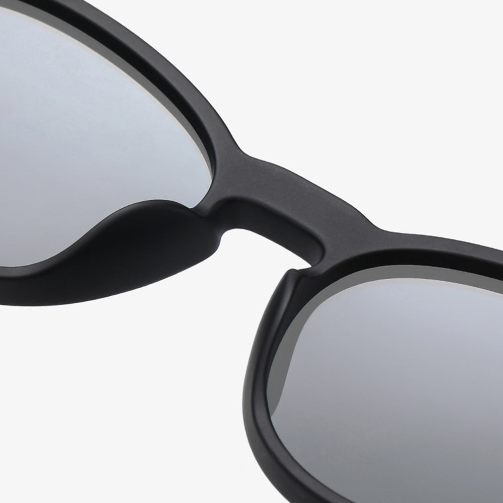 Unisex-Sonnenbrille Techsuit TR7545, polarisiert, UV-Schutz, lila gelb rosa