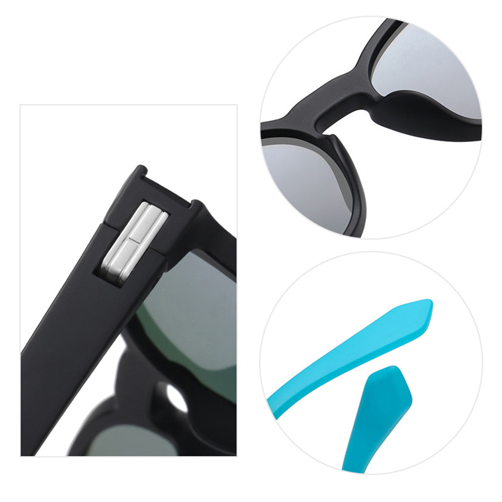 Unisex-Sonnenbrille Techsuit TR7545, polarisiert, UV-Schutz, lila gelb rosa