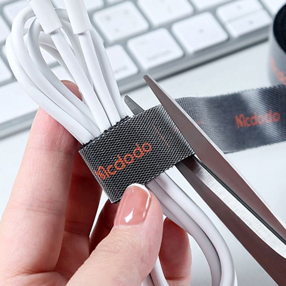 Kabelorganisator McDodo VS-0960 Belt, Velcro, 1m, Schwarz