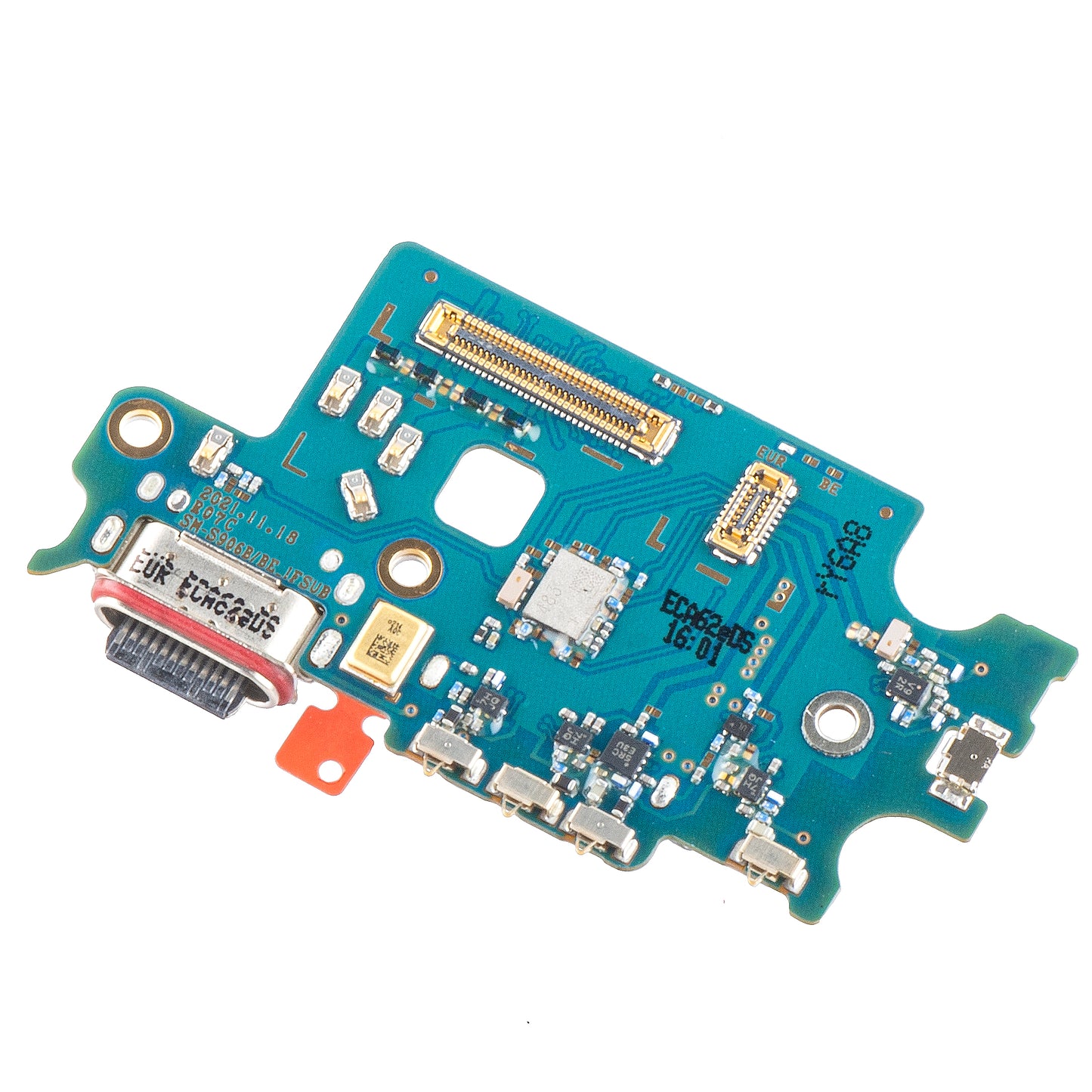 Platine mit Ladeanschluss - Mikrofon - SIM-Leser-Modul Samsung Galaxy S22+ 5G S906, Service Pack GH96-14805A
