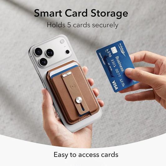 MagSafe Geldbörse, ESR, Findy my Wallet 5C, Braun