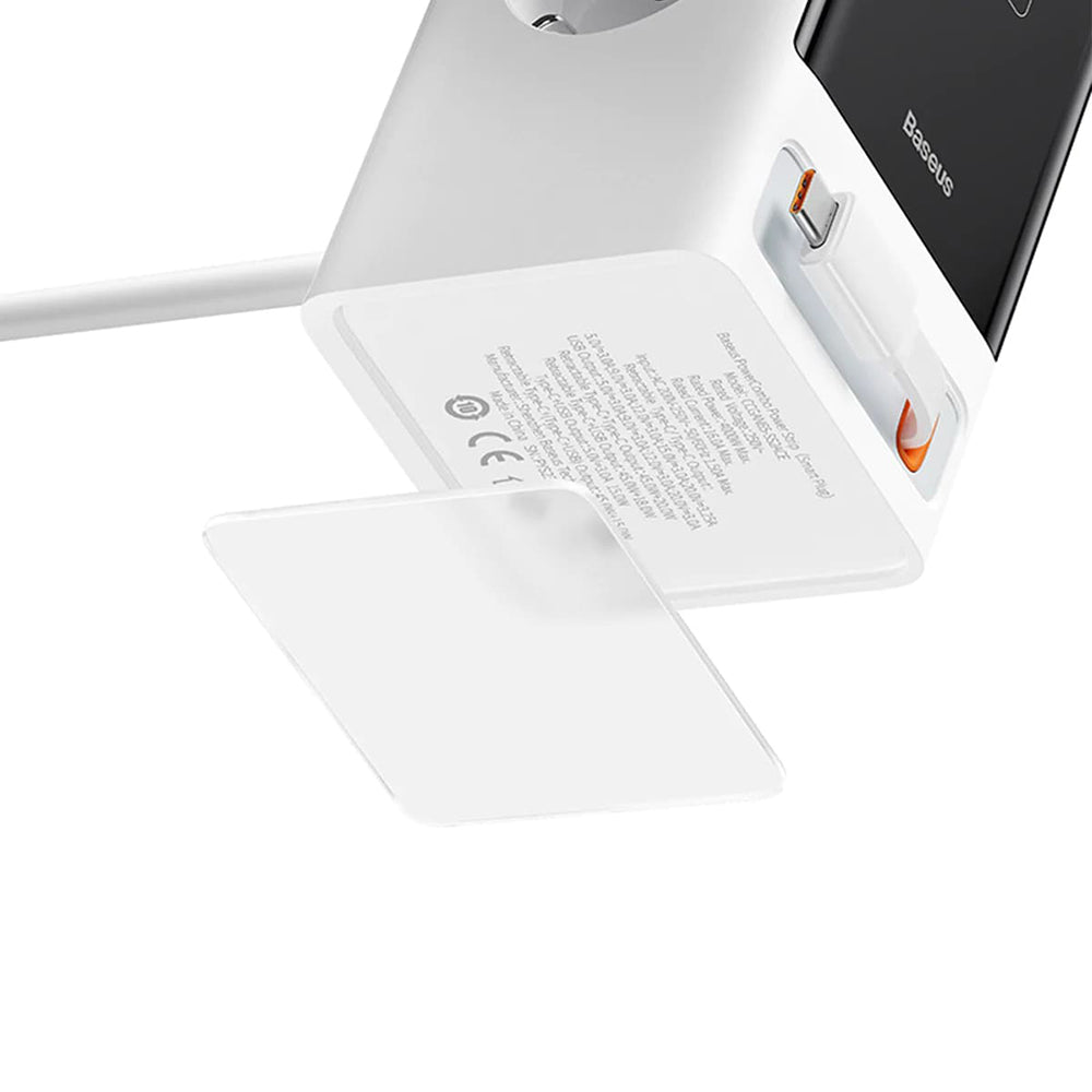 Baseus PowerCombo Verlängerungskabel, 1 x Schuko, Weiß PSLR000602
